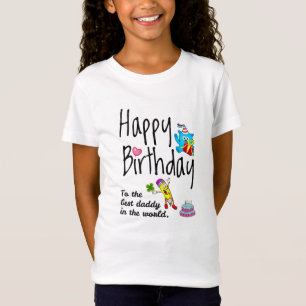 T-Shirt Joyeux anniversaire au meilleur papa du monde
