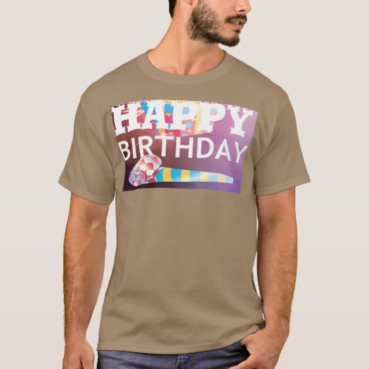 T-shirt Joyeux anniversaire Ayez une belle Personnaliser d (Devant)