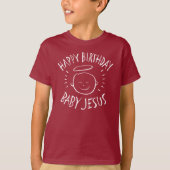 T-shirt Joyeux anniversaire bébé Jésus - Noël chrétien (Devant)