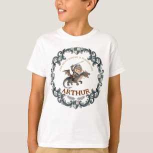 T-shirt Joyeux Anniversaire Château Chevalier Aquarelle Ga