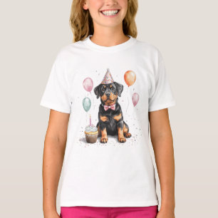 T-shirt Joyeux Anniversaire Chien Rottweiler