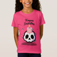 Joyeux Anniversaire Crâne Gothique Pastel Mignon