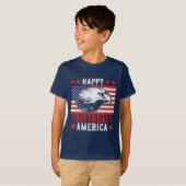 T-shirt Joyeux Anniversaire de l'aigle américain (Devant entier)