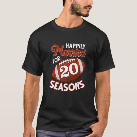 T-shirt Joyeux anniversaire de mariage pour les 20e mers d (Devant)