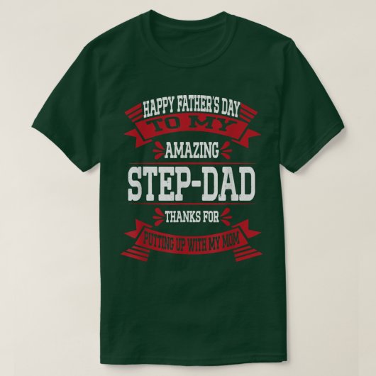 T-shirt Joyeux anniversaire de My Amazing Step-Dad Funny (Design devant)