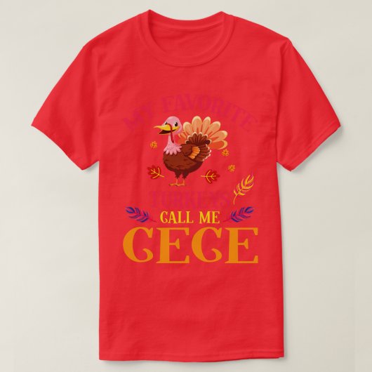 T-shirt Joyeux anniversaire de Thanksgiving Day My Favorit (Design devant)