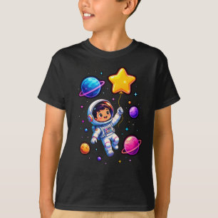 T-shirt Joyeux Anniversaire Enfant Explorateur Spatial Ast