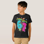 T-shirt Joyeux Anniversaire Enfants 7 Ans J'avais 6 Ans Ma (Devant entier)