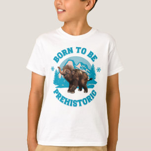 T-shirt Joyeux Anniversaire Enfants Mammouth Préhistorique