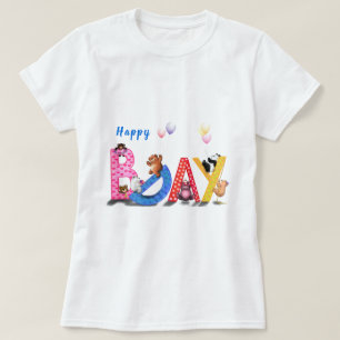 T-shirt Joyeux Anniversaire - Fête des ours de bébé Fun