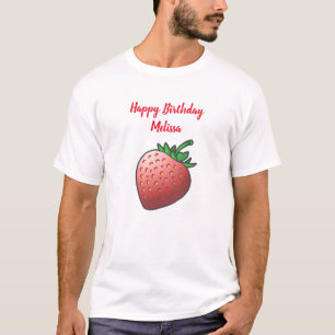 T-shirt Joyeux Anniversaire Fraise