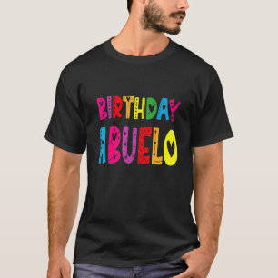 T-shirt Joyeux anniversaire grand-père mexicain espagnol A