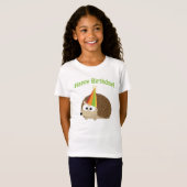 T-Shirt Joyeux anniversaire ! Hérisson (Devant entier)