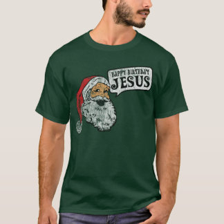 T-shirt Joyeux anniversaire Jésus (chemises foncées)