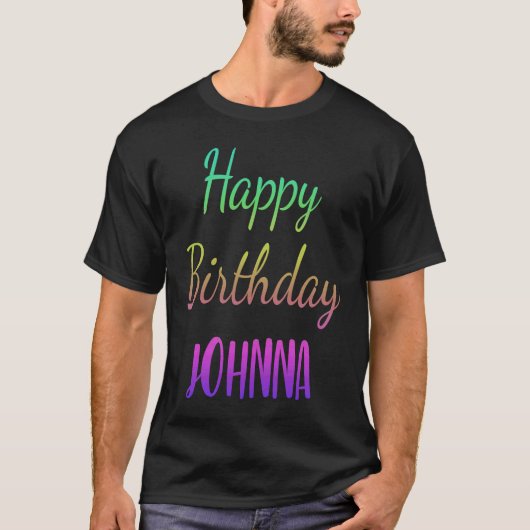 T-shirt Joyeux anniversaire Johnna Idea (Devant)