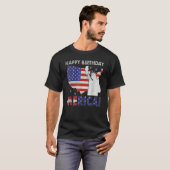 T-shirt Joyeux Anniversaire Merica Statue De Liberty Ameri (Devant entier)
