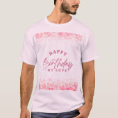 T-shirt Joyeux anniversaire Mon amour (Devant)