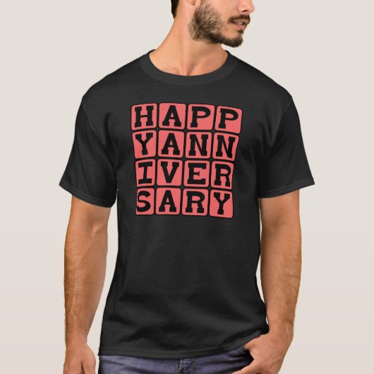 T-shirt Joyeux Anniversaire, Occasion Annuelle (Devant)