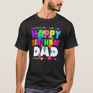 T-shirt Joyeux anniversaire papa mignon enfant famille de