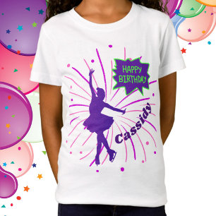 T-Shirt Joyeux Anniversaire Patinage artistique personnali