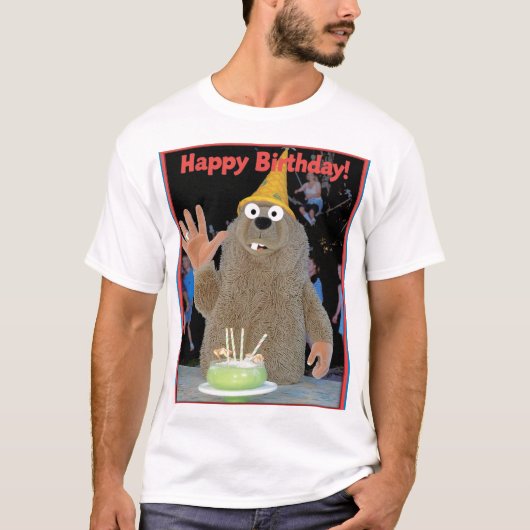 T-shirt Joyeux anniversaire pour toi (Devant)