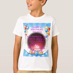 T-shirt Joyeux anniversaire pour vous