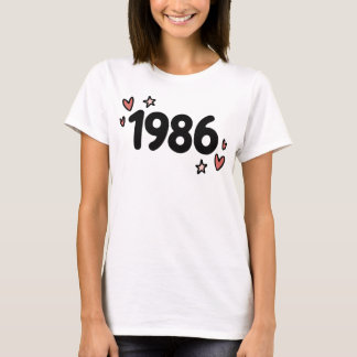 T-shirt Joyeux Anniversaire Rétro 1986