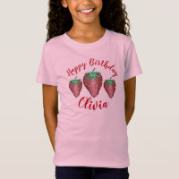 Joyeux Anniversaire Rose Red Sweet Fraise Berries