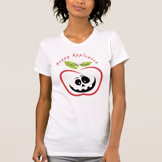 T-shirt Joyeux Appleween Jack O'lantern Thunder_Cove (Devant)