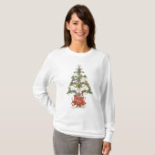 T-shirt Joyeux ARBRE DE Noël DE CHÈVRE D'AMOUR (Devant entier)