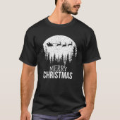 T-shirt Joyeux Arbre De Noël Neige Pour Hommes Femmes T Ch (Devant)