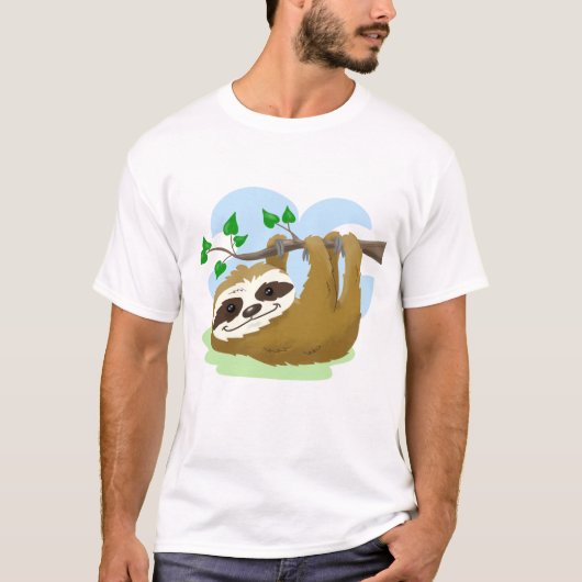 T-shirt Joyeux Arbre Sloth (Devant)