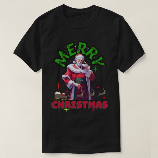 T-shirt joyeux arbres de noël (Design devant)