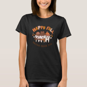 T-shirt Joyeux automne brosse-les tous Dentistes dents Tha