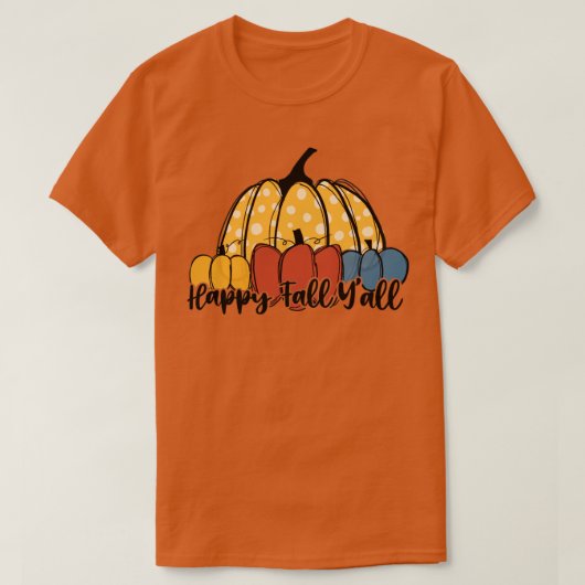 T-shirt Joyeux automne yall1 2 (Design devant)