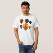 T-shirt Joyeux Ballons du parti Halloween (Devant entier)