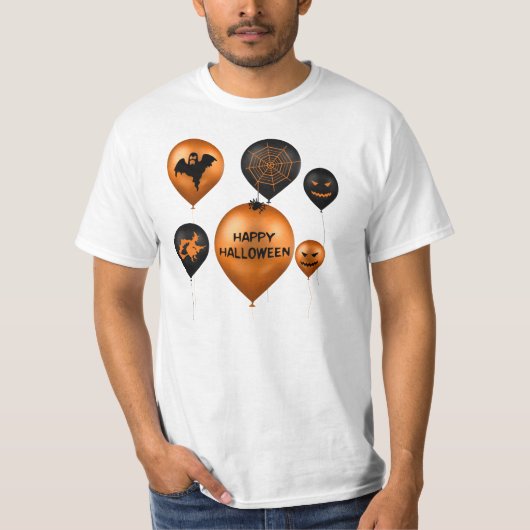 T-shirt Joyeux Ballons du parti Halloween (Devant)