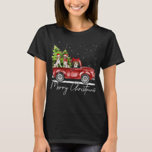 T-shirt Joyeux Beagle de Noël Lover Père Noël Light Reinde