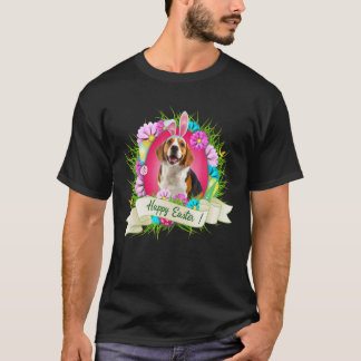 T-shirt Joyeux Beagle de Pâques portant Cool des oeufs d'o