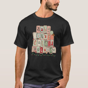 T-shirt Joyeux bébé de Noël Son froid dehors Noël S