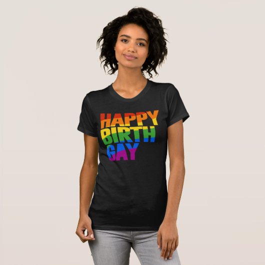 T-shirt Joyeux Birthgay (Devant entier)