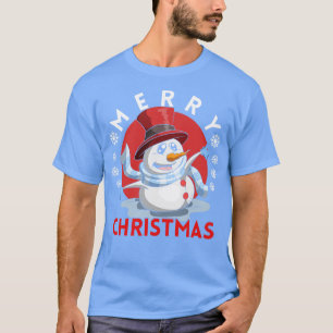 T-shirt Joyeux bonhomme de neige à Noël