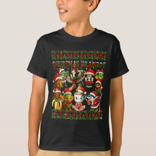 T-shirt Joyeux Brainrot-Noël laid Drôle Italianbrainro