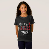 T-Shirt Joyeux Buffalo de Noël débarqué (Devant entier)