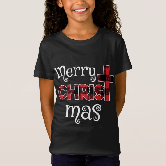 T-Shirt Joyeux Buffalo de Noël débarqué (Devant)