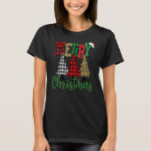 T-shirt Joyeux Buffalo Rouge Plaid Leopard Trees (Devant)