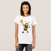 T-shirt Joyeux Bumble Bee avec un Scoop de miel (Devant entier)
