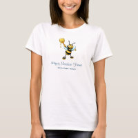 Joyeux Bumble Bee avec un Scoop de miel
