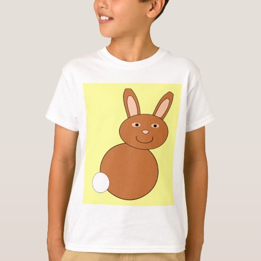 T-shirt Joyeux Bunny-Enfants de Pâques T Chemise (Devant)