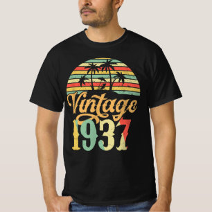 T-shirt Joyeux cadeau d'anniversaire en 1937 , Vintage 193